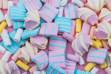 marshmallow pattern background, pastel color dessert, sweet food