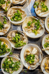 Close-up of seafood at the night market in Phu Quoc, Vietnam