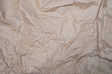 Close up crumpled creased paper old texture background