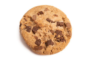 chocolate cookie isolated