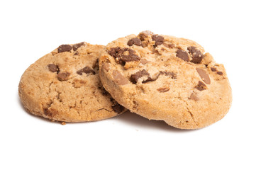 chocolate cookie isolated