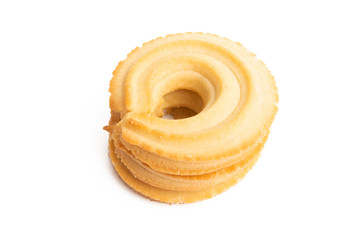 butter cookies isolated