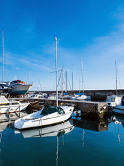Fototapeta premium yachts in the harbor