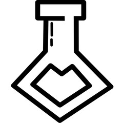 Chemical test tube pictogram icon. Laboratory glassware or beaker equipment. Experiment flasks. Trendy modern vector symbol. Simple flat illustration. Glass chemical, laboratory flasks for science lab