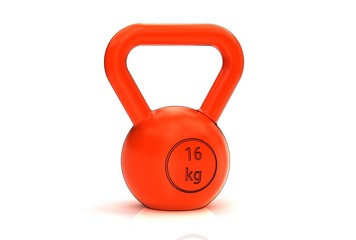 3d illustration of kettlebell isolated