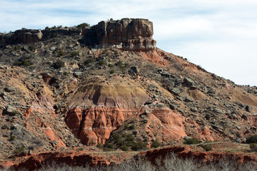 A rocky peak in Palo Duro Canyon, Texas.