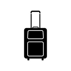Suitcase, Luggage icon, logo isolated on white background