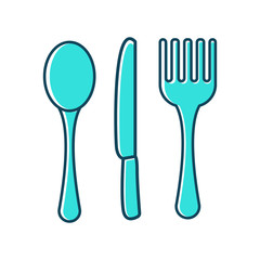 knife, fork, spoon icon