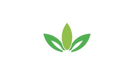 vector logo Eco Tree Leaf Template design flat style