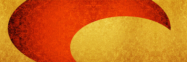 金と赤の抽象模様