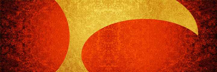 金と赤の抽象模様