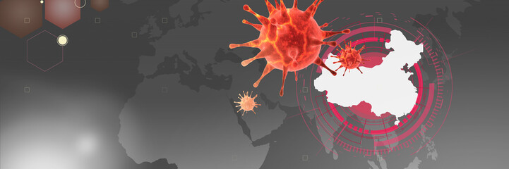 New coronavirus 2019-ncov. 3D illustration