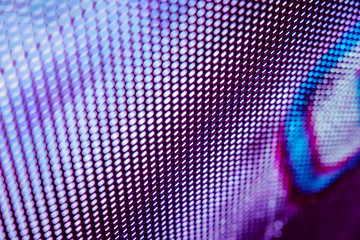 CloseUp LED blurred screen. LED soft focus background. abstract background ideal for design.