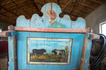 CARRO ANTIGUO PINTADO A MANO