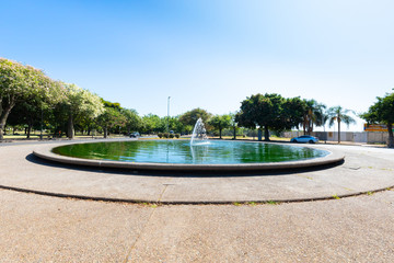 Argentina Rosario Urquiza park fountain