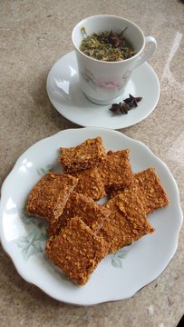 Ch&aacute; com p&atilde;ozinho desidratado