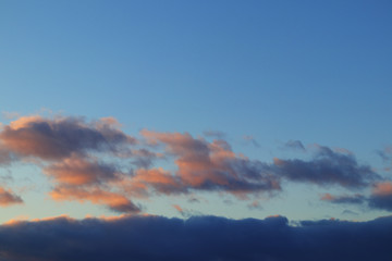 Fototapeta premium 夕暮れ 空 素材
