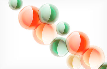 Abstract background - glass shiny transprent hexagon shapes overlapping eath other. Vector Illustration For Wallpaper, Banner, Background, Card, Book Illustration, landing page