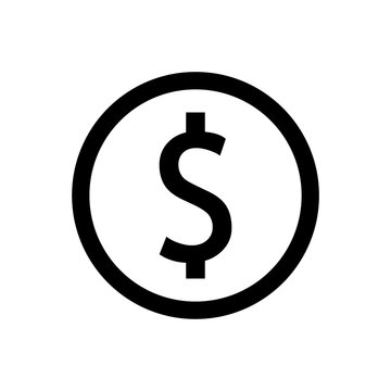 Dollar money coin icon