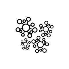 vector illustration of molecule