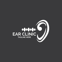 Fototapeta premium Hearing Logo Template vector icon design