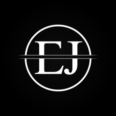 Initial EJ Letter Linked Logo Business Vector Template. Creative Letter EJ Logo Design