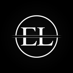 Initial EL Letter Linked Logo Business Vector Template. Creative Letter EL Logo Design