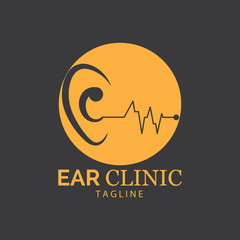 Hearing Logo Template vector icon design