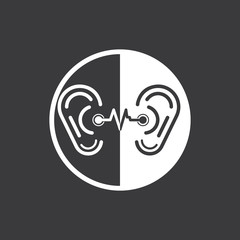 Hearing Logo Template vector icon design