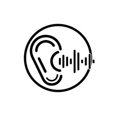 Hearing Logo Template vector icon design