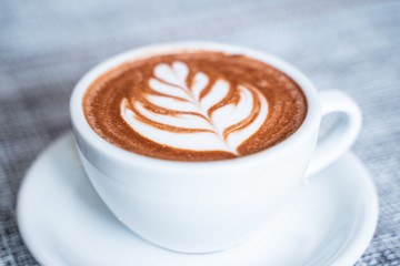 hot chocolate with beautiful art on top