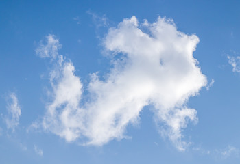 White clouds on a blue sky