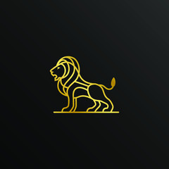 Line Lion Logo Design