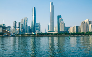 Fototapeta na wymiar Zhujiang New Town, Guangzhou