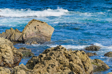 A magnificent view of the coast in the village of Armintza. Basque Country. Northern spain