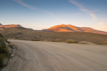 Blurred high way in nature