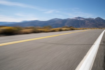 Blurred high way in nature