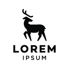 moose logo elk deer vector icon design 