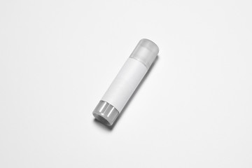 Paper Glue Stick isolated on white background.Mock up.High resolution photo.