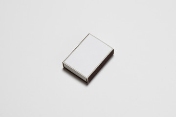 A closed Matchbox Mock up isolated on a white background.High resolution photo.