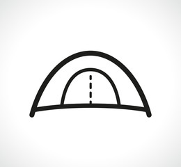 Vector tent symbol icon design