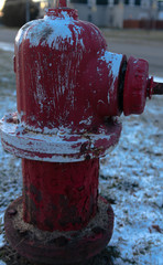 red fire hydrant on the street