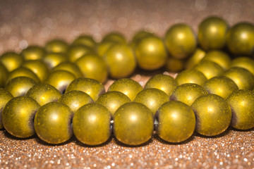 Gold plated hematite