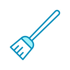 broom - home appliances icon vector design template