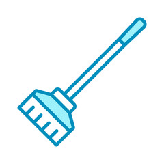 broom - home appliances icon vector design template