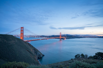 Golden gate bridge in San Francisco