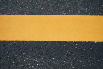 Fototapeta premium Yellow traffic lines in Thailand