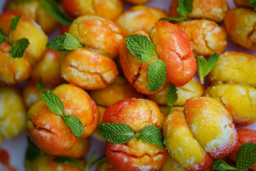 Creative homemade cookies that looks like peaches