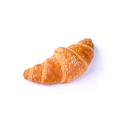 croissant or tasty croissant on the background new.