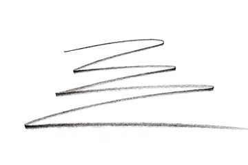 Pencil strokes on white paper